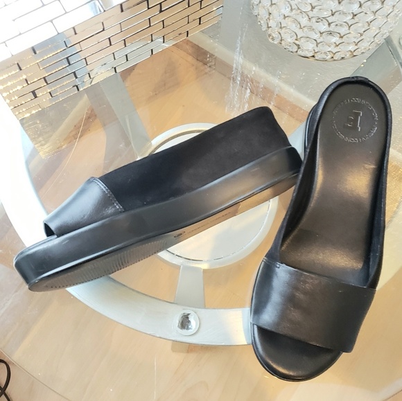 French Connection Shoes - French Connection Leather Slides